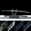 10 Katana Shadow Blue – Lame 72 cm – Acier 1045 – Full Tang – Trempe à l’huile