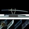 10 Katana Shadow Blue – Lame 72 cm – Acier 1045 – Full Tang – Trempe à l’huile