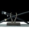 2 katana LLF White Shadow 1045 noir blanc contraste lame