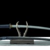 2 Katana Shadow Blue – Lame 72 cm – Acier 1045 – Full Tang – Trempe à l’huile