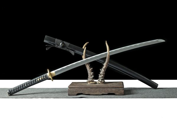 3 katana LLF Shadow Line 1045 lame noire hamon visible