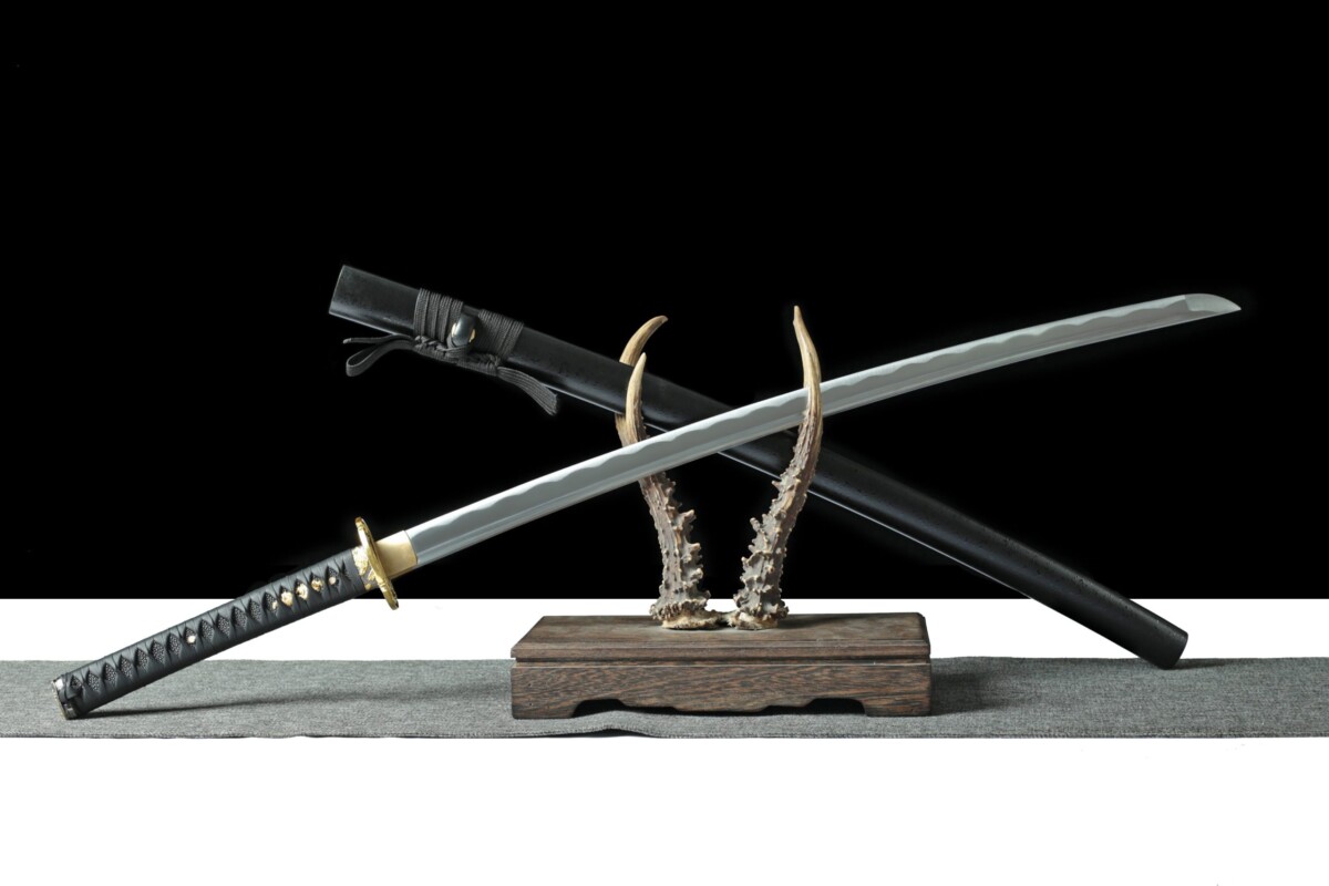 3 katana LLF Shadow Line 1045 lame noire hamon visible