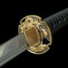 5 Katana Shadow Line – Lame 72 cm – Acier 1045 – Full Tang – Finition Noir & Or