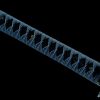 6 Katana Shadow Blue – Lame 72 cm – Acier 1045 – Full Tang – Trempe à l’huile