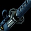 7 Katana Shadow Blue – Lame 72 cm – Acier 1045 – Full Tang – Trempe à l’huile