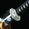 9(21) Katana White Shadow – Lame 72 cm – Acier 1045 – Full Tang – Finition Noir & Blanc