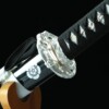 9(21) Katana White Shadow – Lame 72 cm – Acier 1045 – Full Tang – Finition Noir & Blanc