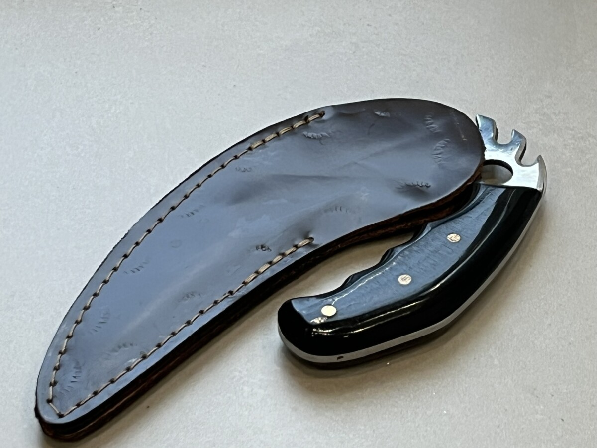 Couteau Arctique Ulu Viking – lame nordique 19 cm – acier X50CrMoV15
