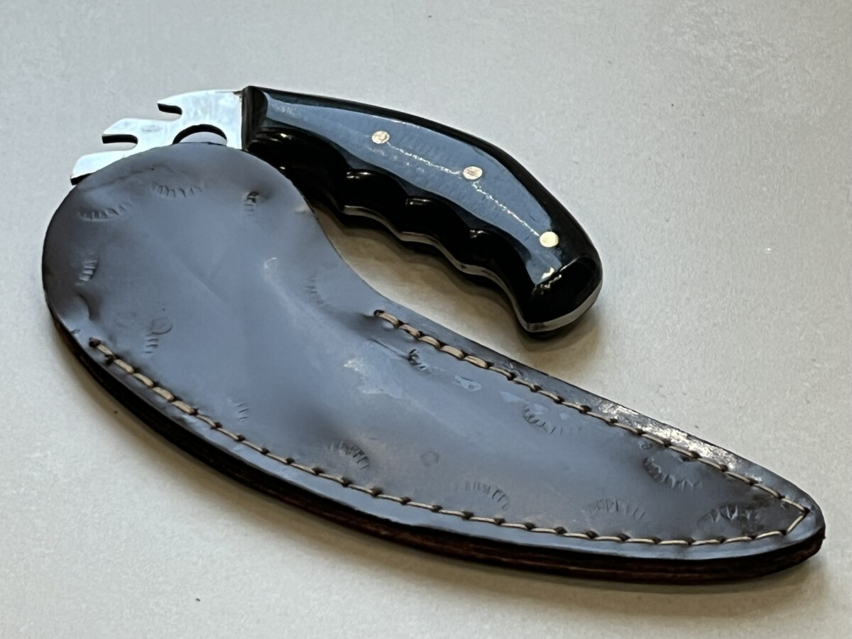Couteau Arctique Ulu Viking – lame nordique 19 cm – acier X50CrMoV15