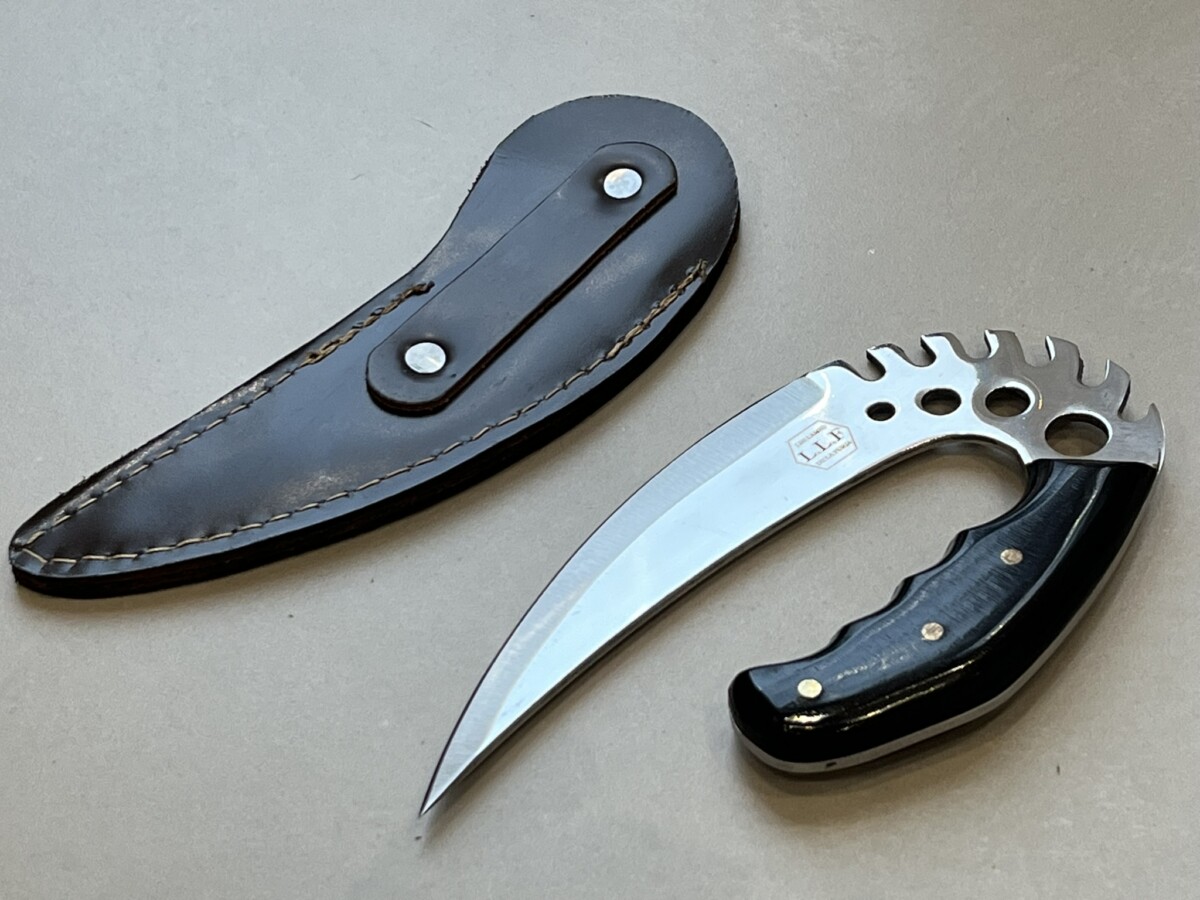 Couteau Arctique Ulu Viking – lame nordique 19 cm – acier X50CrMoV15