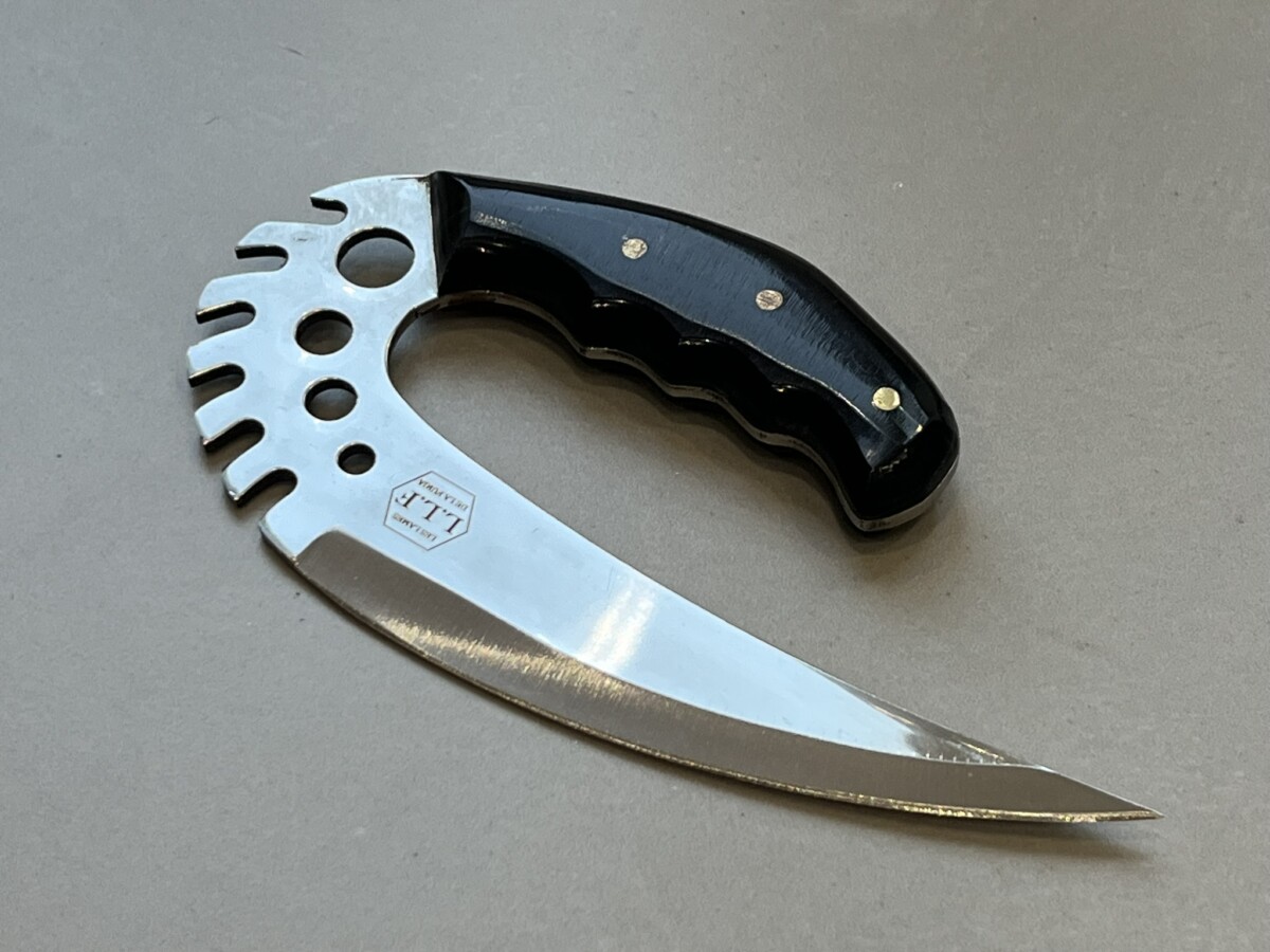 couteau Arctique Ulu Viking lame nordique 19 cm acier X50CrMoV15 vue principale