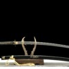 IMG_6703 Katana LLF Black Gold – Acier T10 – Lame 72 cm – Full Tang – Trempe à l’huile
