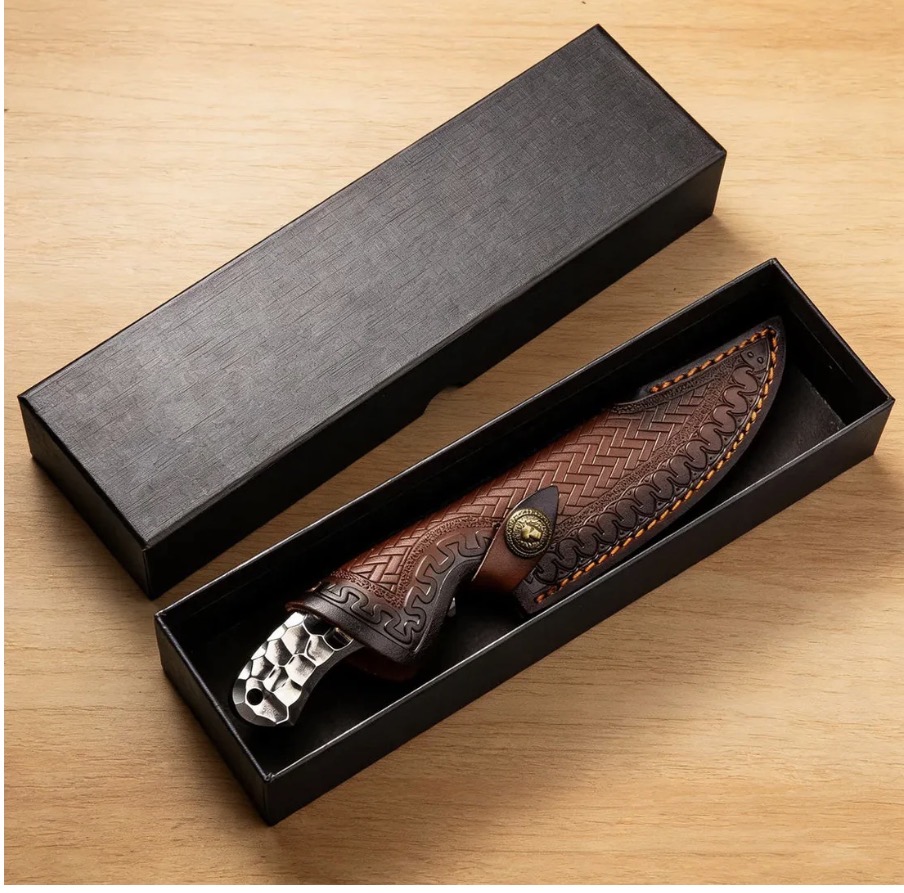 Screenshot Couteau martelé VG10 Dragonspire Edge – lame 13,5 cm – étui cuir premium