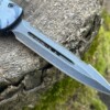 Couteau OTF LLF Urban Frost – Lame Spear 9 cm – Dentelé