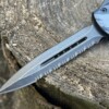 Couteau OTF LLF Urban Frost – Lame Spear 9 cm – Dentelé