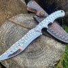 IMG_7405 Couteau martelé VG10 Dragonspire Edge – lame 13,5 cm – étui cuir premium