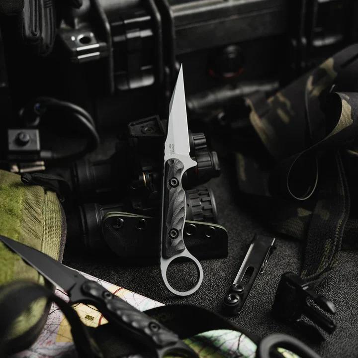 WhatsApp Image 2026-01-19 at 16. Couteau Scramasaxe Tactique M390 – Compact – Manche G10 – Étui Kydex Renforcé