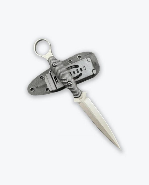 couteau fixe M390 compact lame spear point vue complète