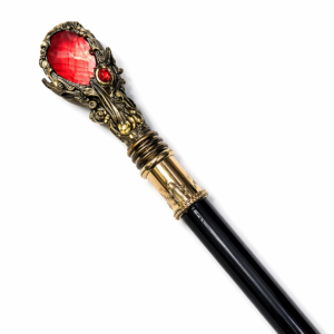 Canne Épée Ornementale 98 cm – Poignée Pierre Rouge