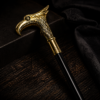 Canne Épée Tête de Faucon – 98 cm – Lame 30 cm – Poignée Dorée