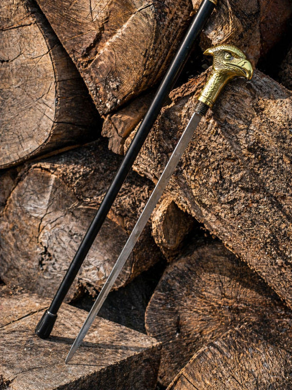 Canne Épée Aigle 98 cm – Poignée Tête d’Aigle – Lame 30 cm