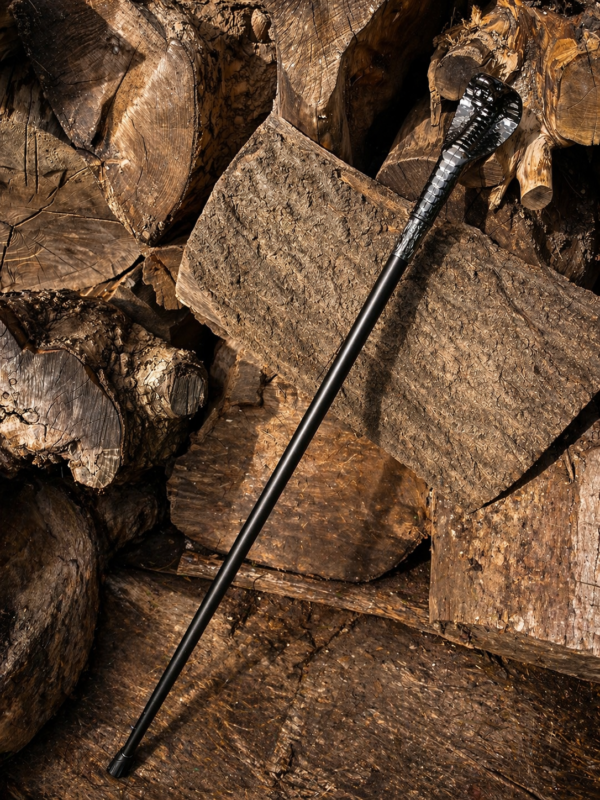 Canne Épée Tête de Cobra – Lame 30 cm – 98 cm – Doré ou Argent Antique