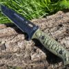Couteau TACTICAL KNIVES lame tanto D2 fourreau KYDEX