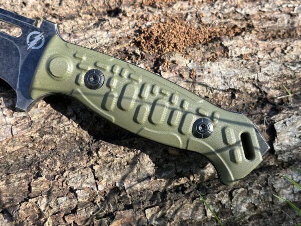 Couteau TACTICAL KNIVES lame tanto D2 fourreau KYDEX