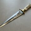 dague forgée LLF 39cm manche cerf série chasse acier X46Cr13 vue principale