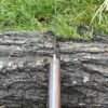 Dague longue 44 cm full tang acier manche bois de rose étui cuir