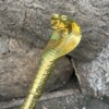 Canne Épée Tête de Cobra – Lame 30 cm – 98 cm – Doré ou Argent Antique