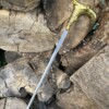 Canne Épée Tête de Faucon – 98 cm – Lame 30 cm – Poignée Dorée