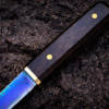 Couteau Tanto Damas VG10 Bleu – Manche et Étui Ébène