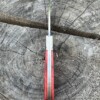 Couteau pliant traditionnel 14C28N Sandvik manche os rouge
