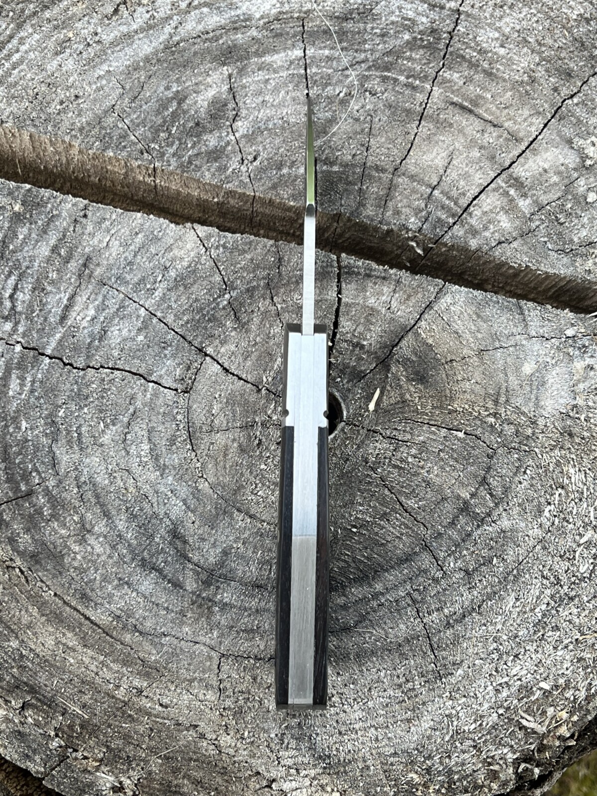 couteau EDC hawkbill bois noir