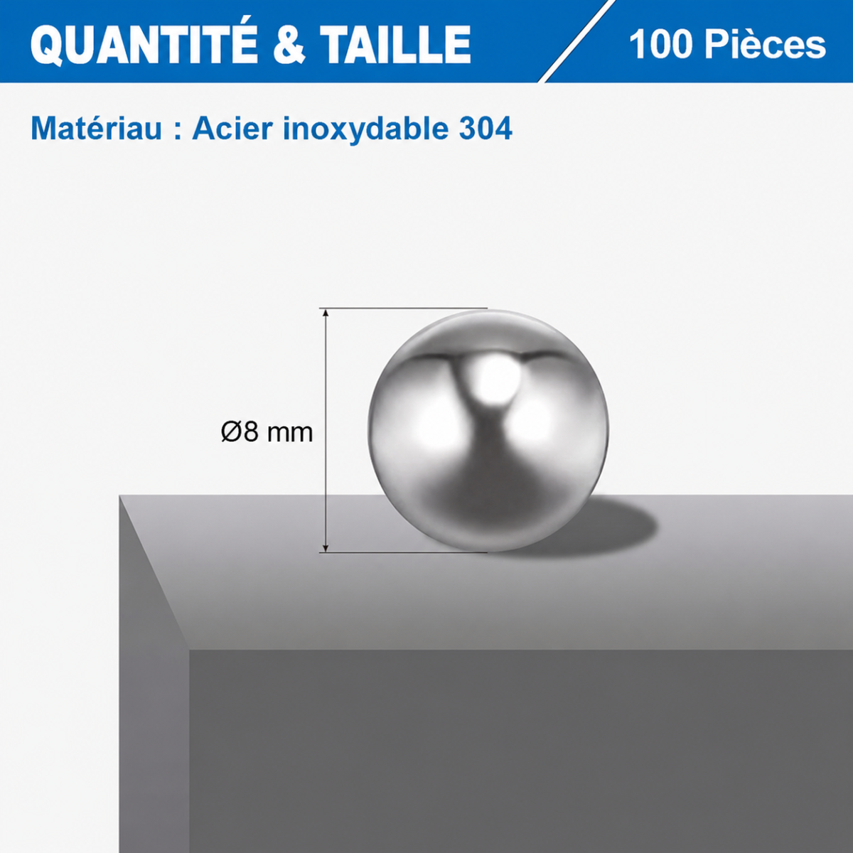 ChatGPT Image 10 juin 2026, 10_38_52 Billes acier inoxydable 8 mm acier 304 lot de 100 pièces pour lance-pierre et tir de loisir