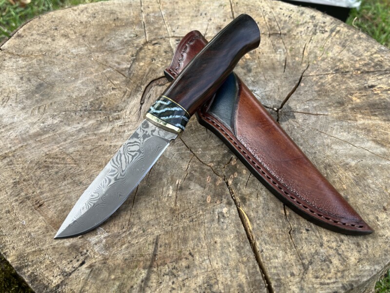 IMG_8135 Couteau de chasse Damas Mammouth