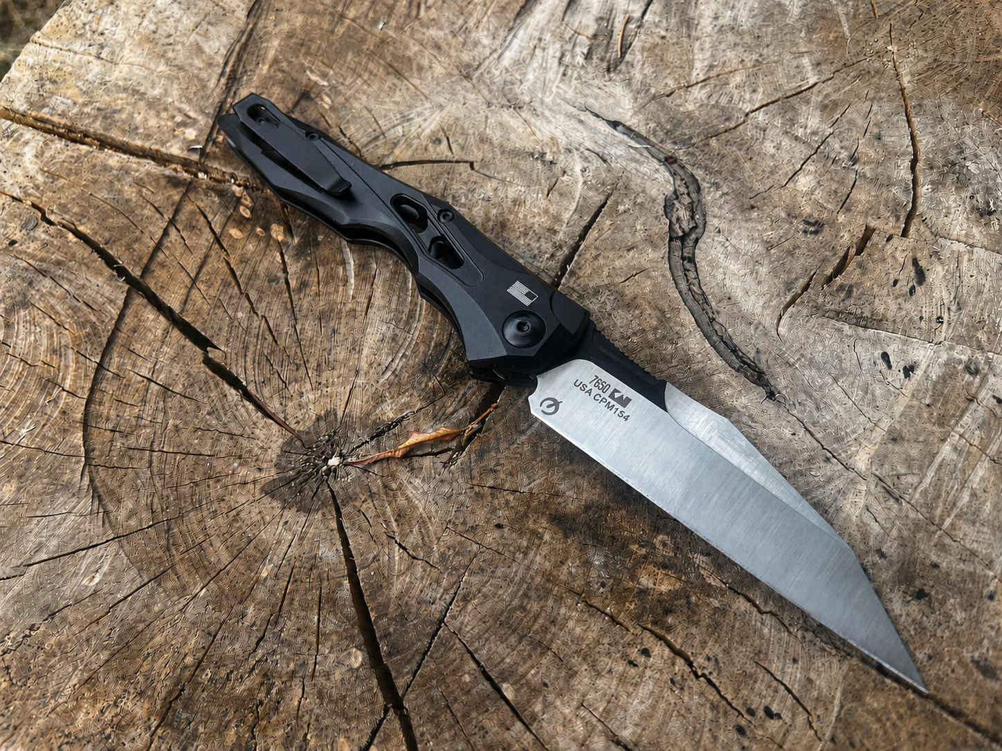 Couteau Automatique CPM 154 – Lame Seax Wharncliffe – Image 3