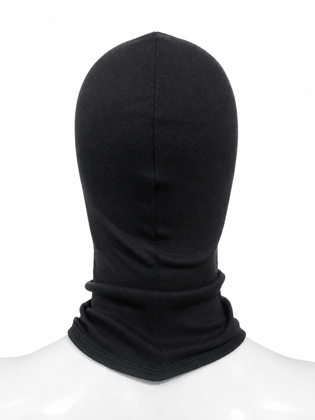 Cagoule en coton 3 trous Noir Ares vue arrière