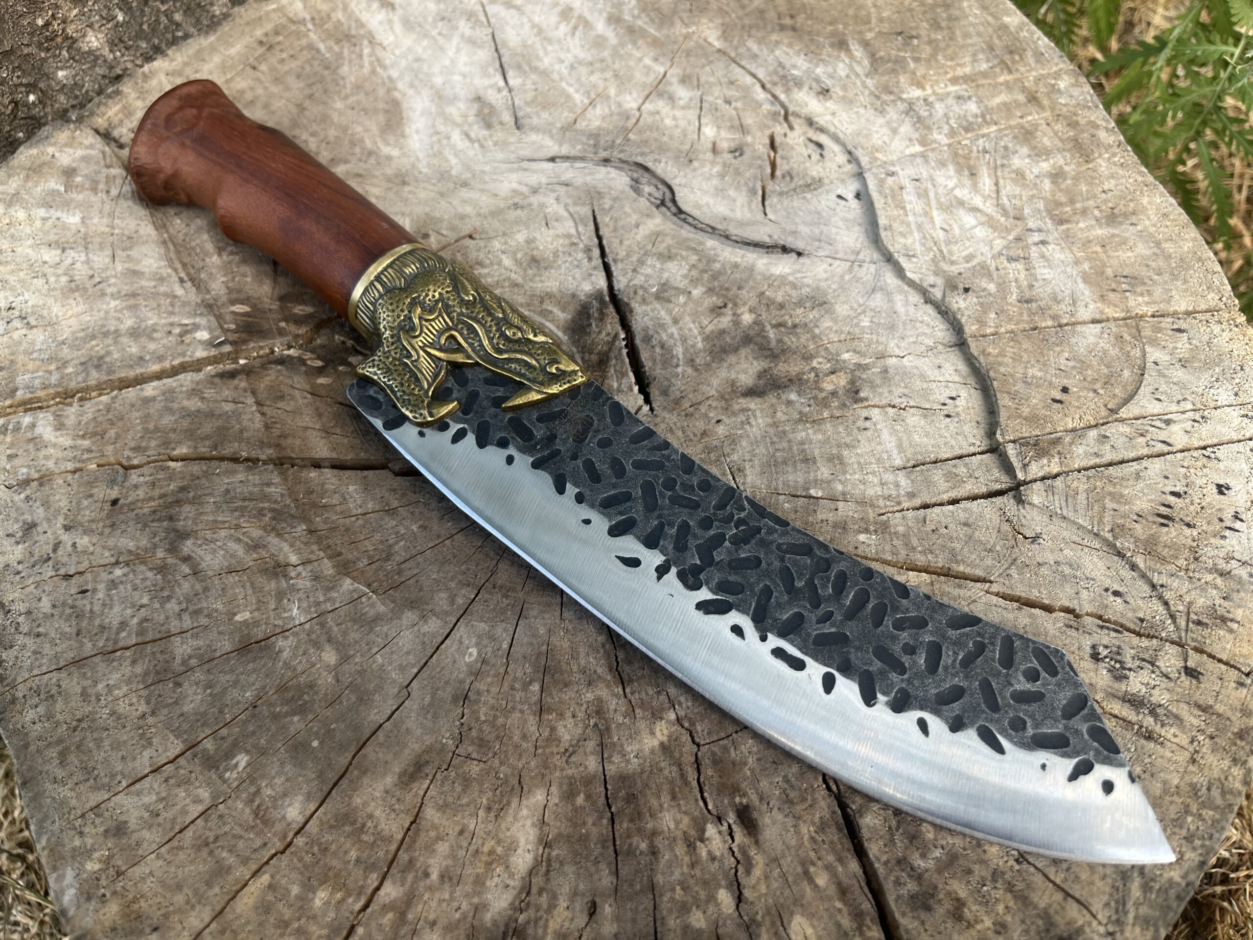 Couteau Viking Jörmungandr 1095 – Grande Lame Martelée 19 cm – Image 3