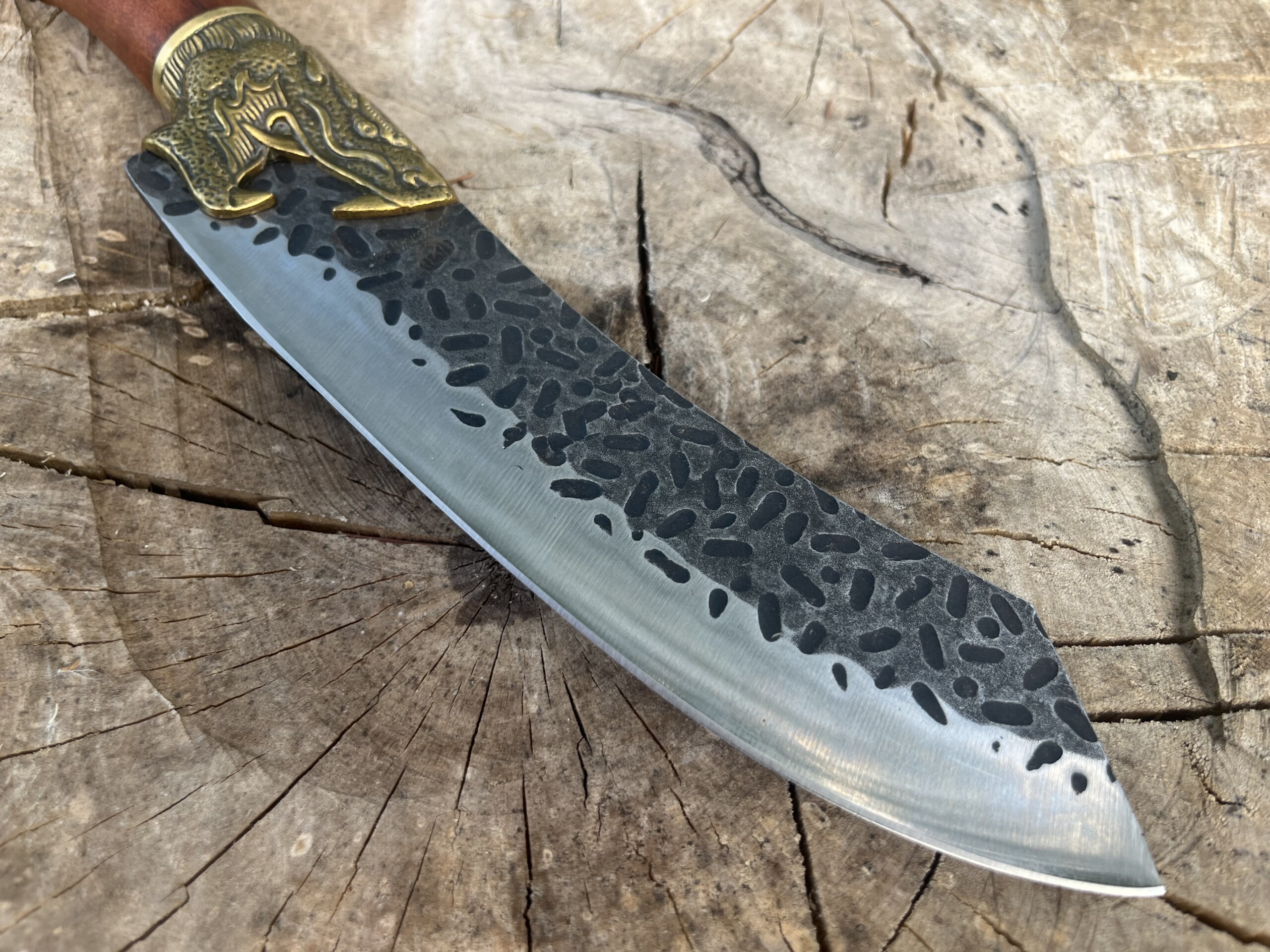 Couteau Viking Jörmungandr 1095 – Grande Lame Martelée 19 cm – Image 5