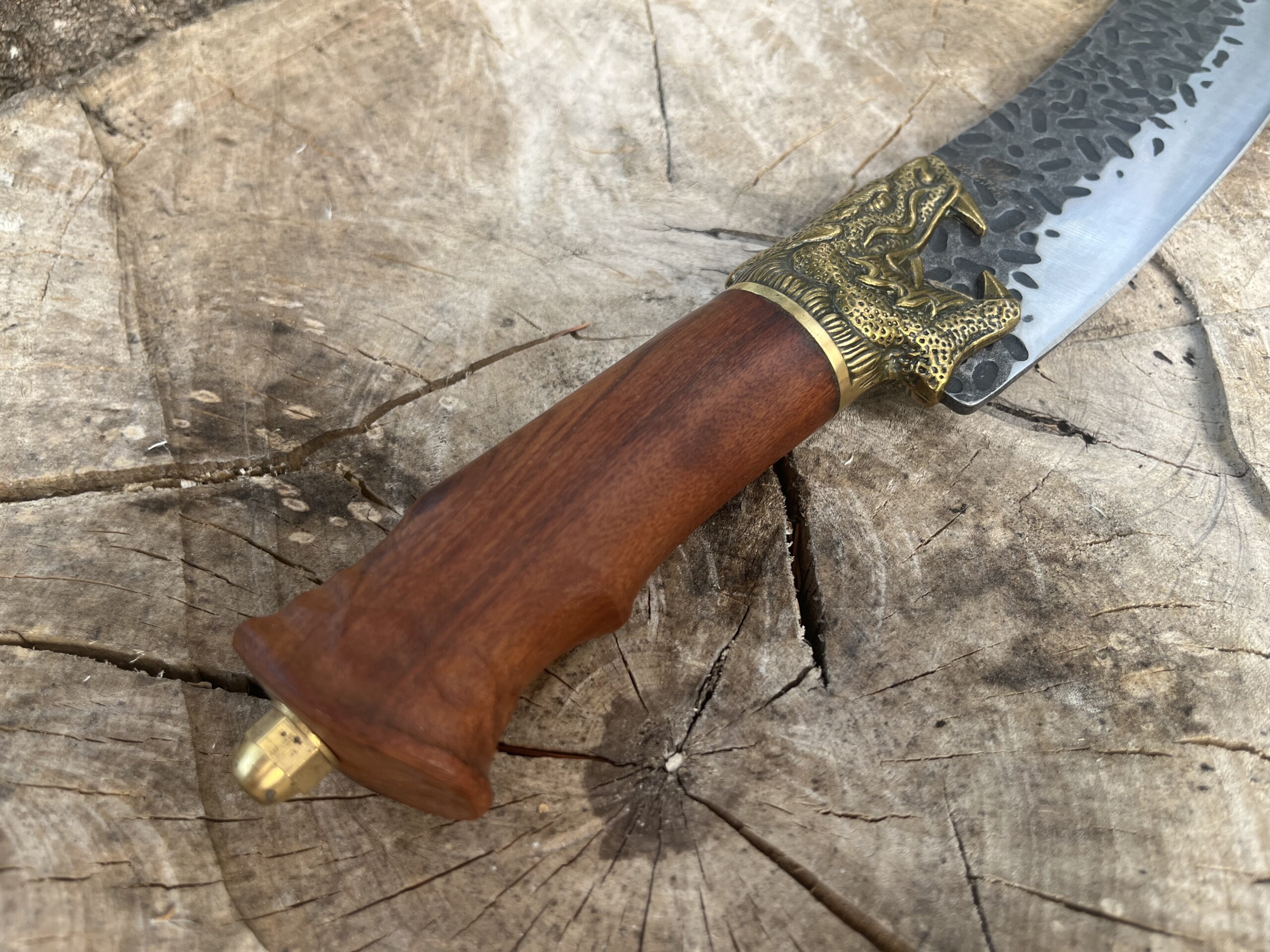 Couteau Viking Jörmungandr 1095 – Grande Lame Martelée 19 cm – Image 6