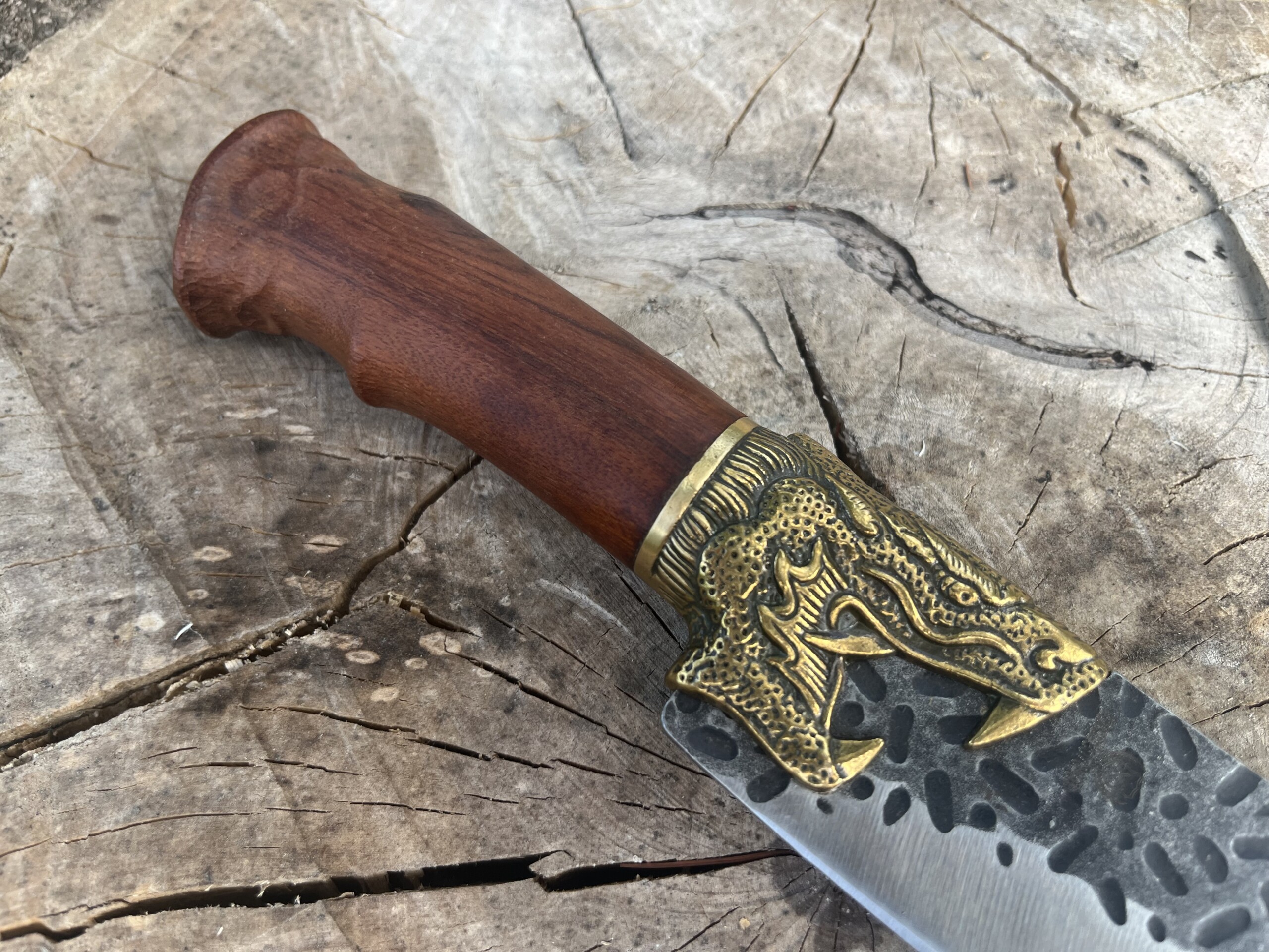 Couteau Viking Jörmungandr 1095 – Grande Lame Martelée 19 cm – Image 7