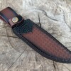 Couteau Bowie Double Grip Damas – Bois de Rose & Étui Cuir