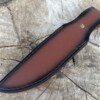 Couteau Bowie Double Grip Damas – Bois de Rose & Étui Cuir