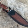Couteau Bowie Double Grip Damas – Bois de Rose & Étui Cuir