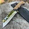 Couteau Scramasax X46Cr13 Full Tang manche noyer LLF