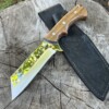 Couteau Scramasax X46Cr13 Full Tang manche noyer LLF