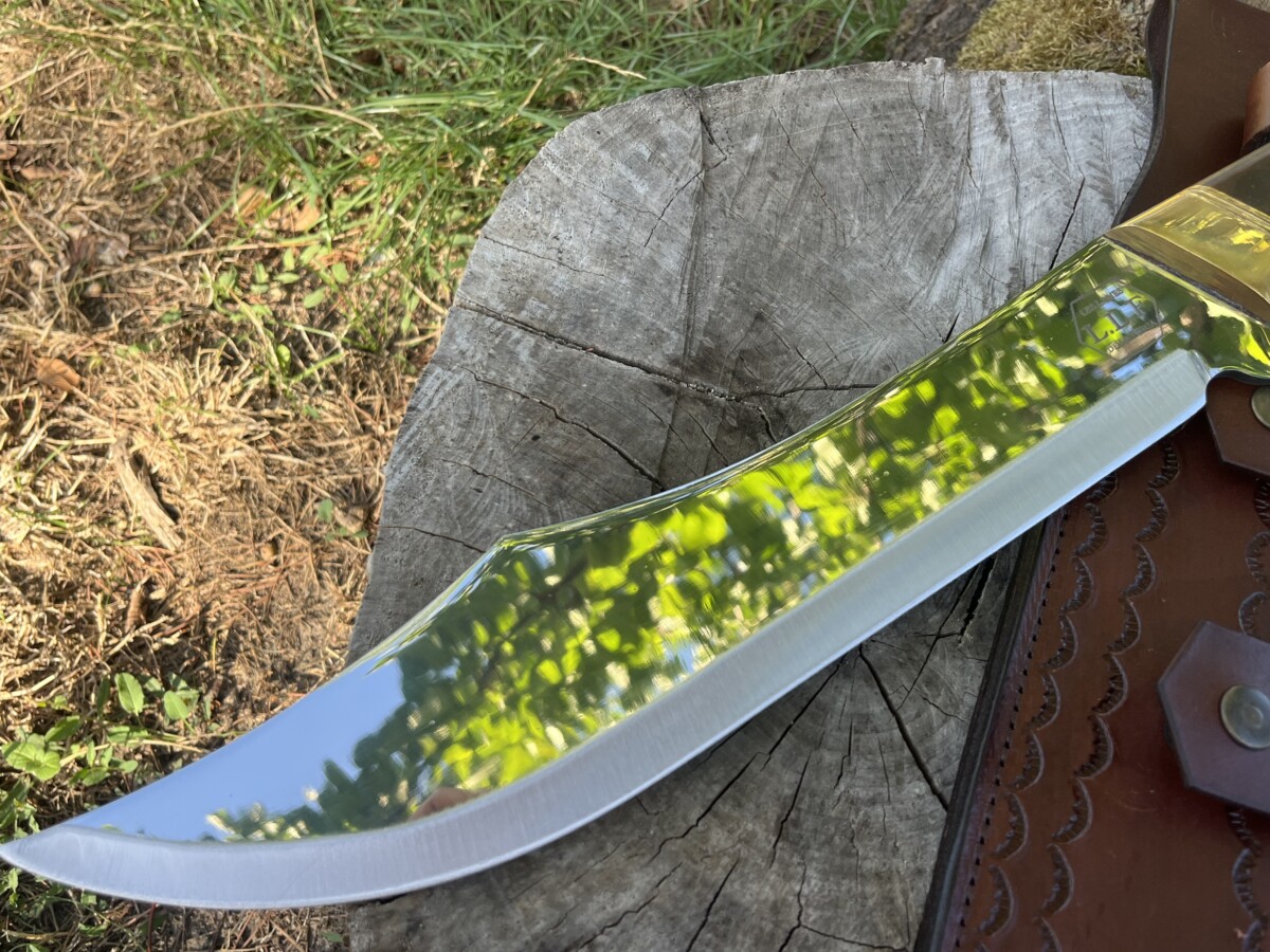 Lame machette Clip Point X46Cr13 33 cm polie miroir