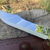 Lame machette Clip Point X46Cr13 33 cm polie miroir